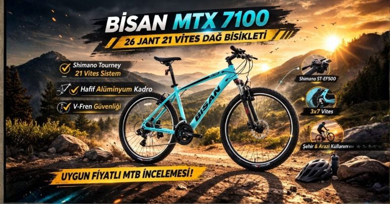 Bisan MTX 7100 İncelemesi | 26 Jant 21 Vites MTB